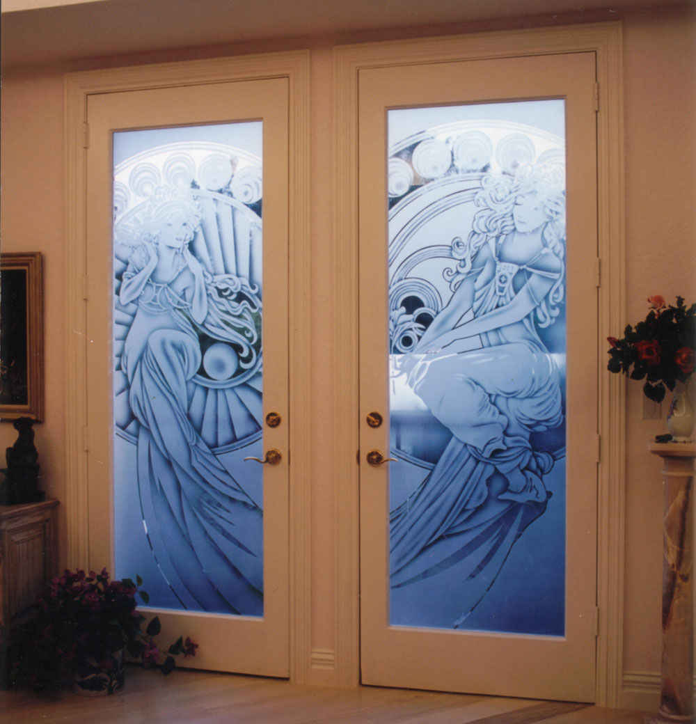 Etched Glass Exterior Doors Photos