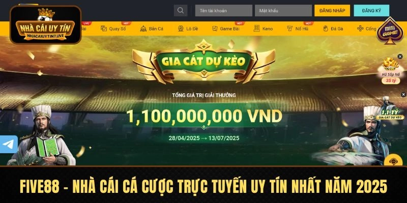 FIVE88 - Nhà Cái Cá Cược Trực Tuyến Uy Tín Nhất Năm 2025